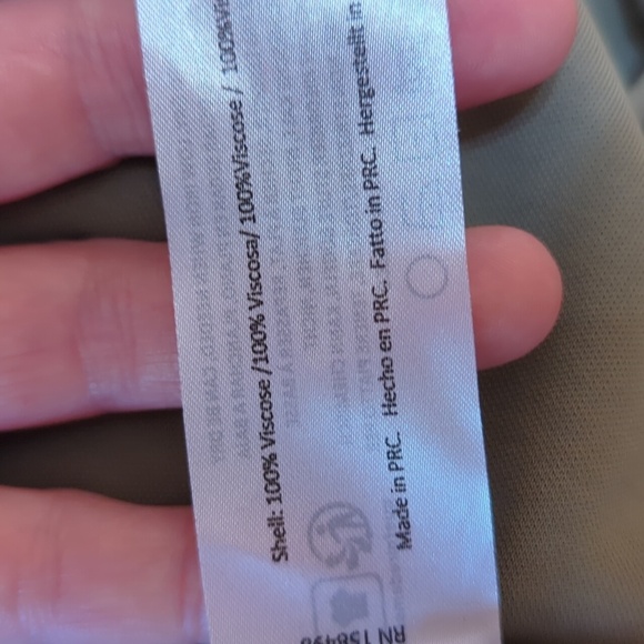 Cult Gaia Kora Pant Olive Green Wide-Leg High Waist Back Zip Women's sz 10 - Picture 12 of 13